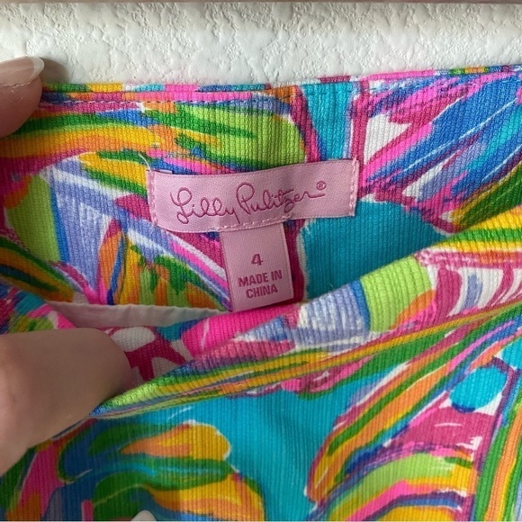 Lilly Pulitzer | Sea Blue Summer Haze January Skort Size 4 - Picture 6 of 7